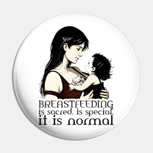 baby breastfeeding mom respect sacred and special design Pin