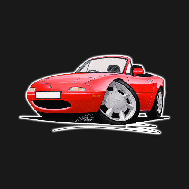 Disover Mazda MX5 (Mk1) Red - Mazda Mx5 - T-Shirt