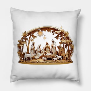 Nativity Scene Pillow