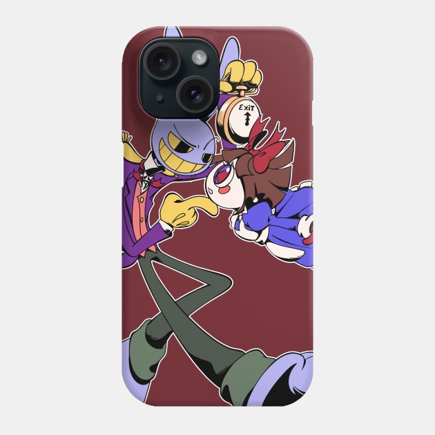 Jax and Pomni in Wonderland Phone Case by idolnya