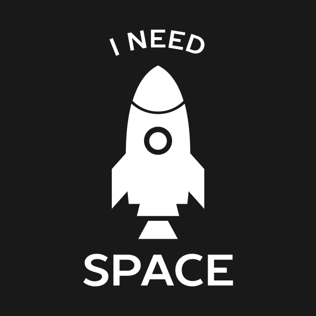 I need space introvert science t-shirt by happinessinatee