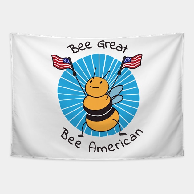 Bee Great Bee American Tapestry by The Urban Attire Co. ⭐⭐⭐⭐⭐