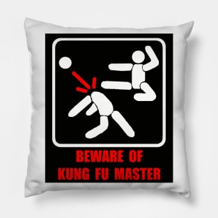 Beware Of Kung Fu Master Pillow