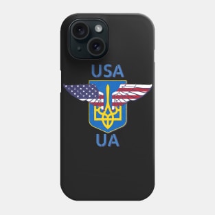 USA supporting Ukraine Phone Case