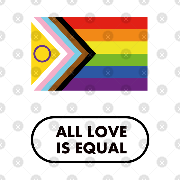 Pride Intersex Inclusive Flag All Love Is Equal Inclusive Pride