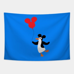 Theme Park Penguin Tapestry