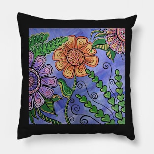 Whimzy Spring Flowers Pillow