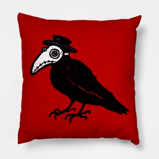 Coronavirus Plague Doctor Bird with Mask Pillow