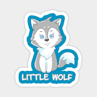 cute funny wolf cartoon Magnet