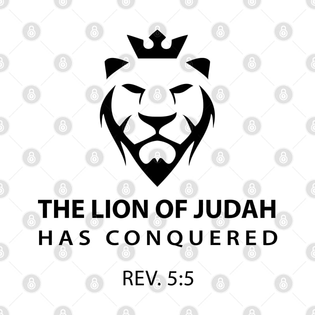 The Lion of Judah has Conquered.  Christian Shirts, Hoodies, and gifts by ChristianLifeApparel