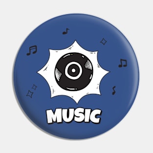 Music Makes Life Happy Pin