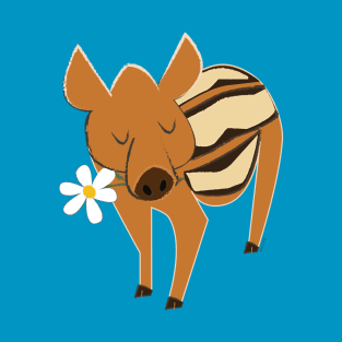 Little boar with a flower #1 T-Shirt