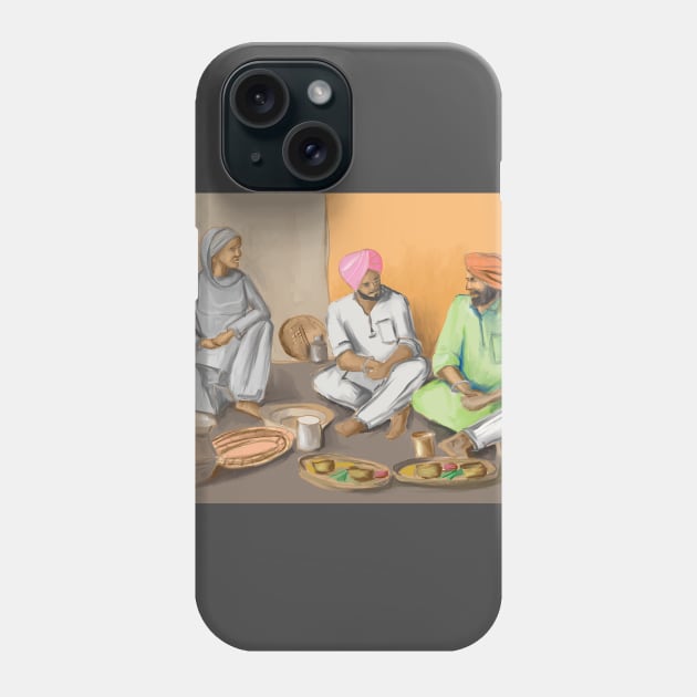 Punjabi kitchen 1 Phone Case by sukhpalgrewal