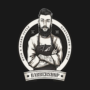 Barber Shop Logo T-Shirt