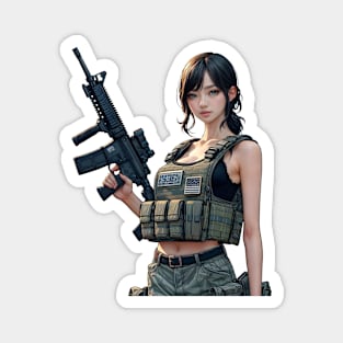 Tactical Girl Magnet