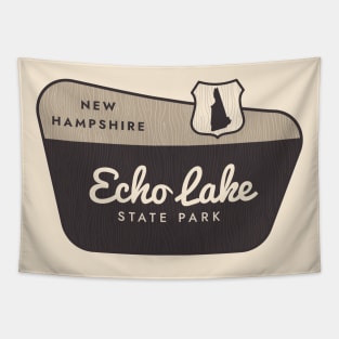 Echo Lake State Park New Hampshire Welcome Sign Tapestry