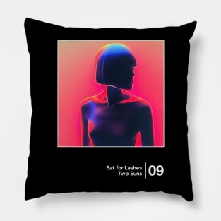 Bat for Lashes - Minimalist Style Graphic Design Artwork Pillow