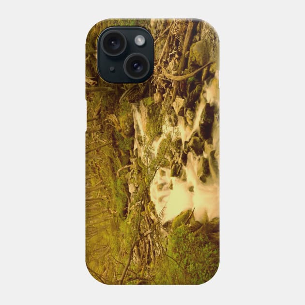 Crystal clear mountain stream Phone Case by stevepaint