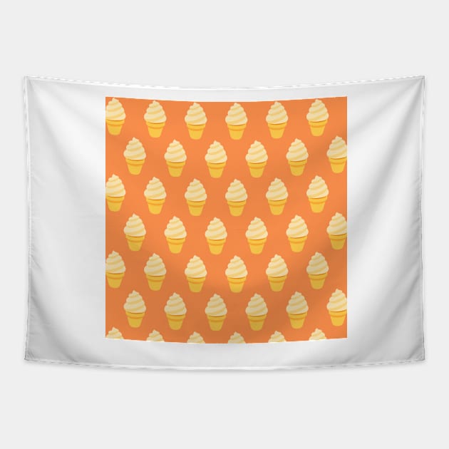 Soft Serve - Orange Tapestry by IslandofdeDolls