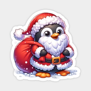 Santa Penguin Magnet