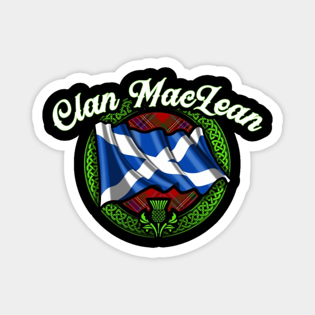 Scottish Flag Clan MacLean Magnet by Celtic Folk