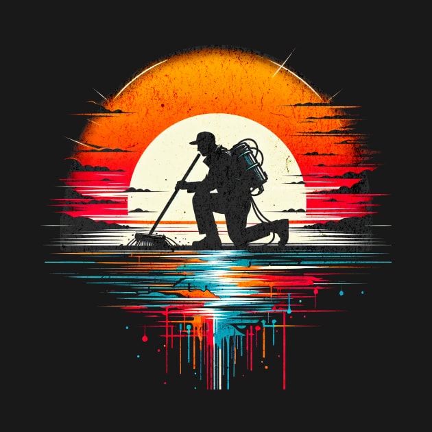 Janitor Untold Heroes Retro Design by Miami Neon Designs