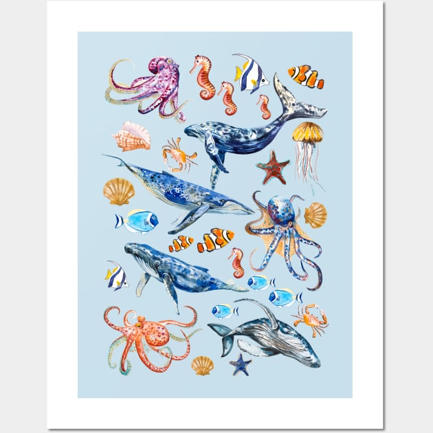 ocean sea creatures posters