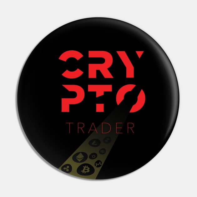 Crypto Trader Futuristic Pin by fuseleven