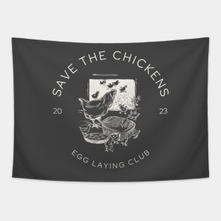 Save The Chickens Tapestry