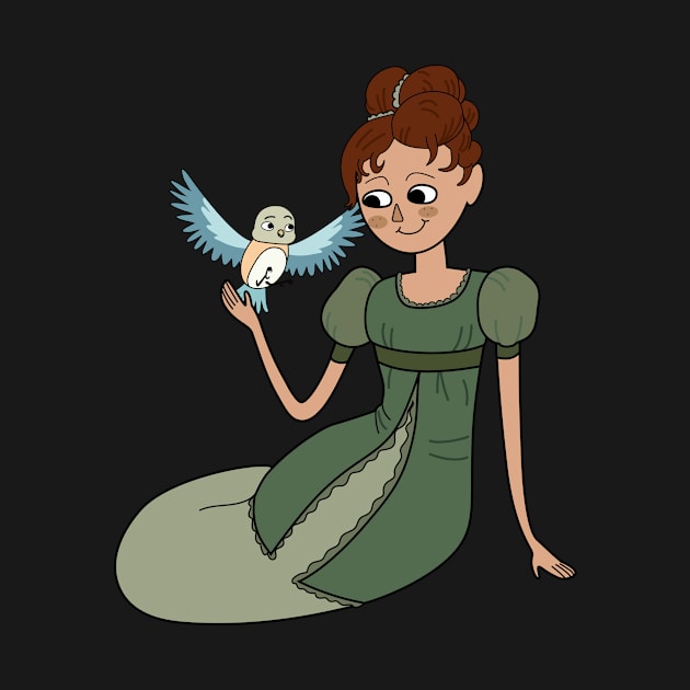 Beatrice and a bluebird by Midori