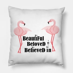 flamingo Couple Pillow