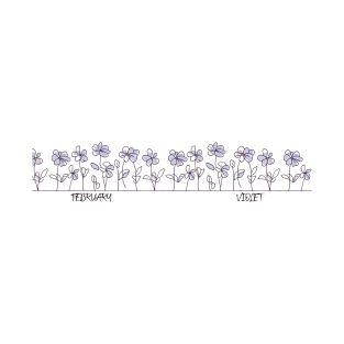 February Birth Month Flower - Violet T-Shirt