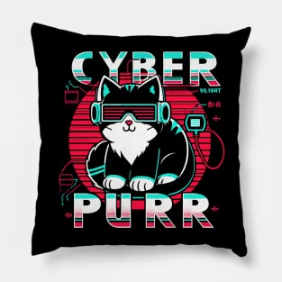 Cyber Purr Pillow