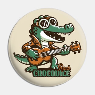 Crocodile Rock // Retro Music Fan Pin