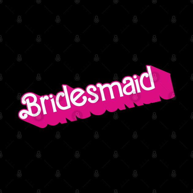 Bridesmaid Barbie logo by byb