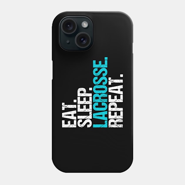 Eat. Sleep. Lacrosse. Repeat. Phone Case by hoopoe