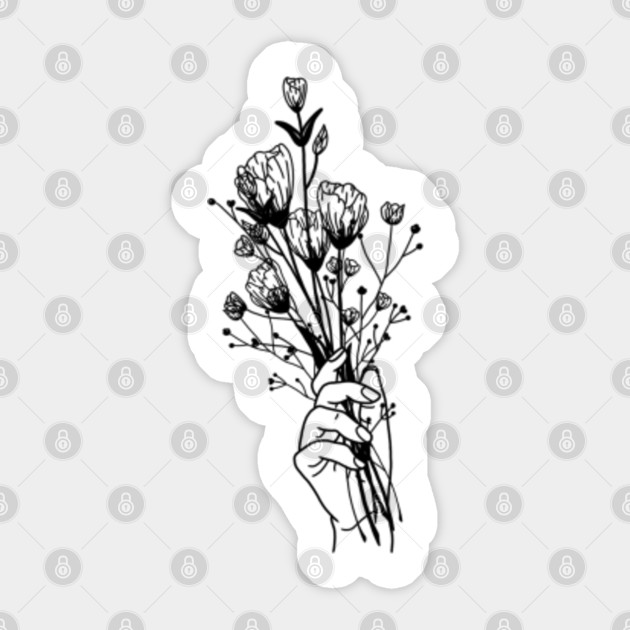Aesthetic Flowers Flower Sticker Teepublic