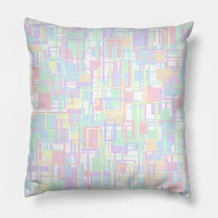 Pastel Geometric Pattern Design Pillow