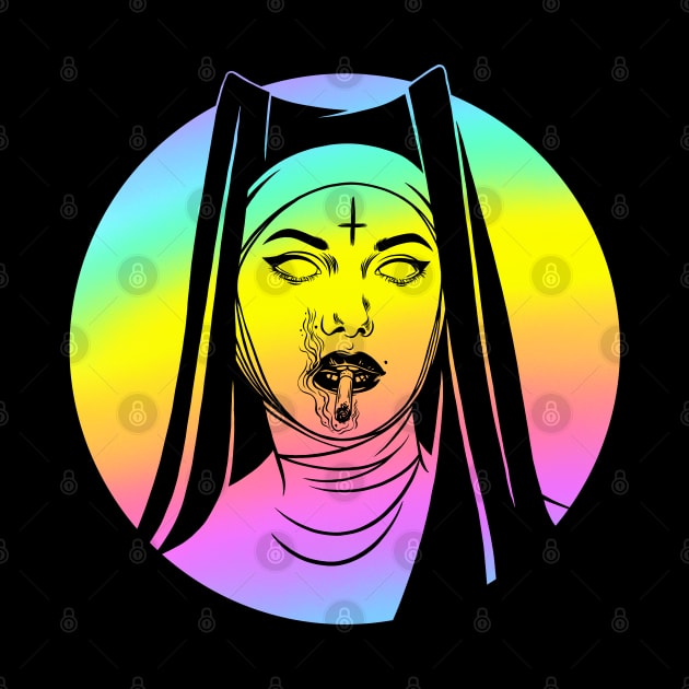 Satanic Nun. Bad Nun by OccultOmaStore