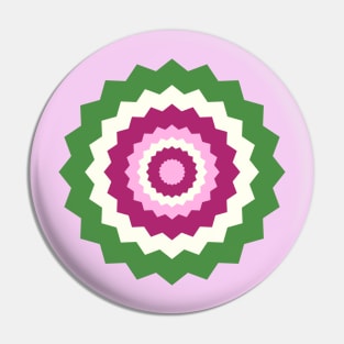 Boho Garden Flower Abstract Pin