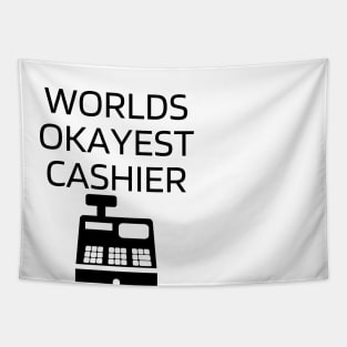 World okayest cashier Tapestry