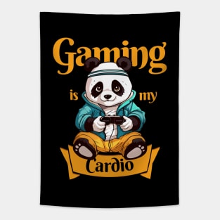 Gaming Panda, Gaming is my cardio Tapestry
