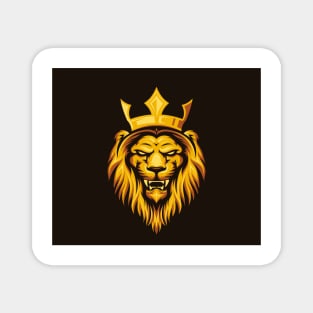 Gold lion Magnet