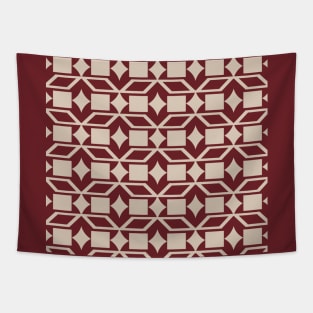 Abstract graphic white modern Tapestry