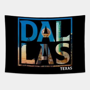 Dallas Texas Typography Tapestry