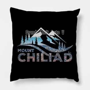 Mount Chiliad GTA V Vintage Pillow