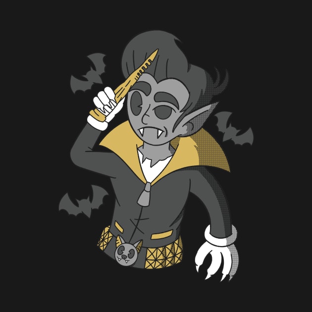 Old School Rockabilly Vampire by GoldenHorror