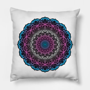 Transgender Pride Mandala Pillow