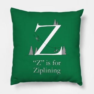 Z is for Ziplining Pillow