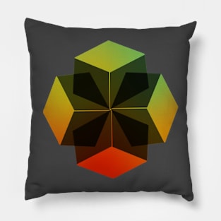 Colorful cubes Pillow